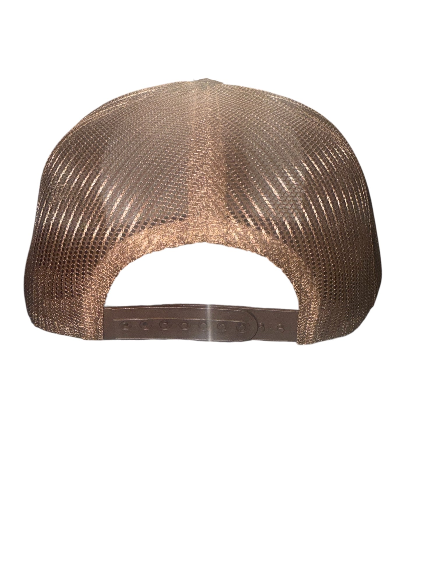 BROWN 5-PANEL TRUCKER HAT
