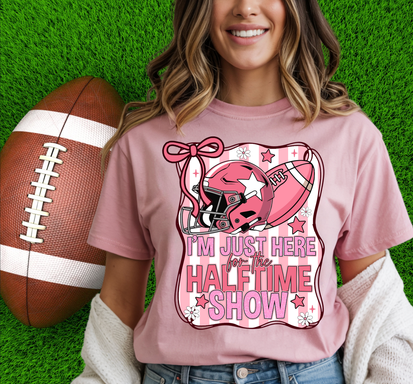 I'M JUST HERE FOR THE FOR THE HALFTIME SHOW T-SHIRT