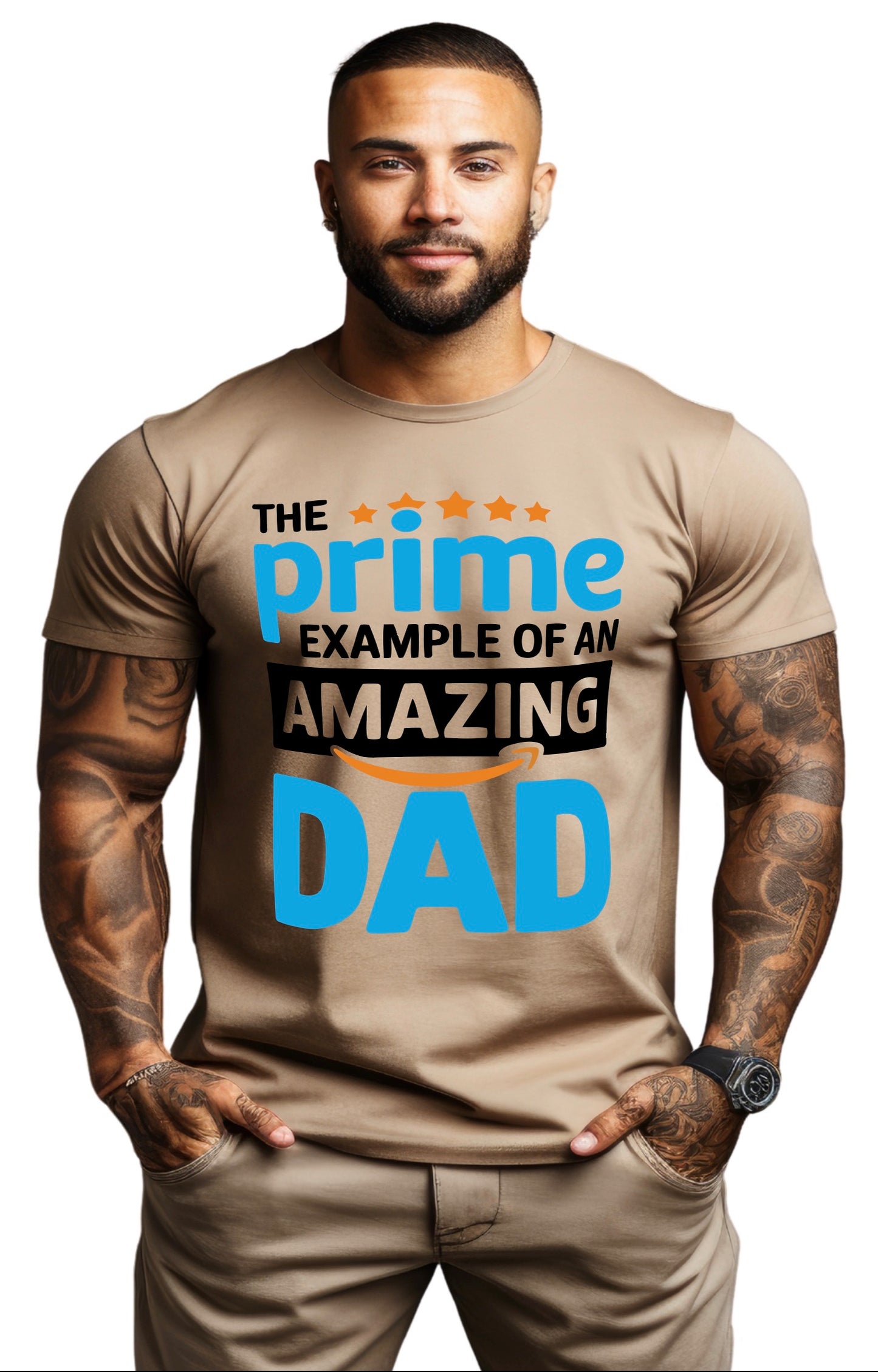 THE PRIME EXAMPLE OF AN AMAZING DAD T-SHIRT