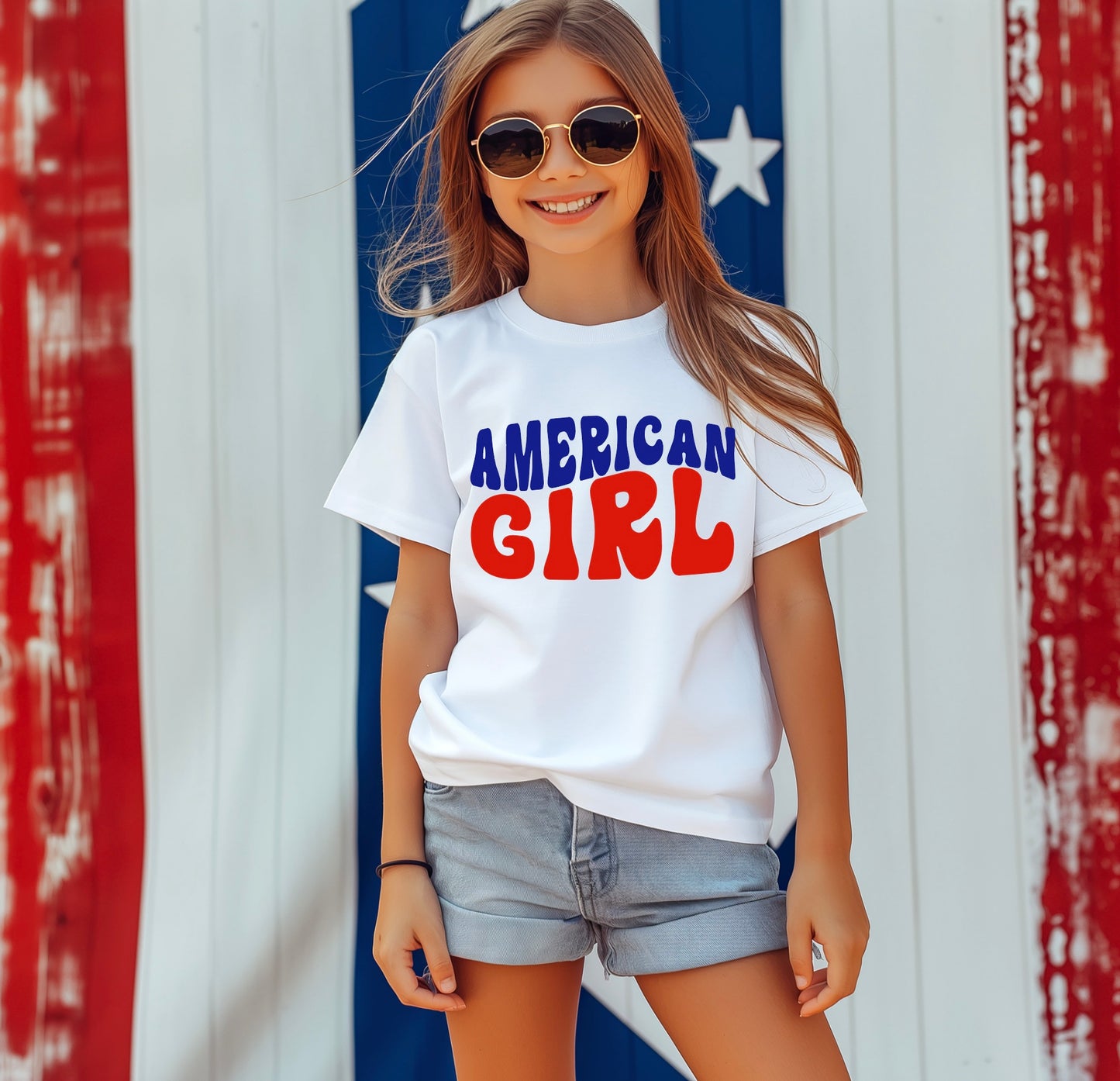 AMERICAN GIRL PATRIOTIC YOUTH T-SHIRT