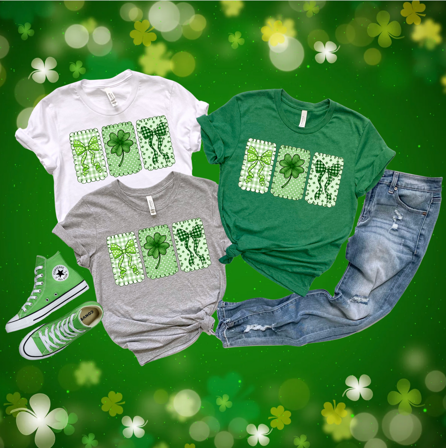 ST. PATRICK'S PREPPY COQUETTE SWEATSHIRT