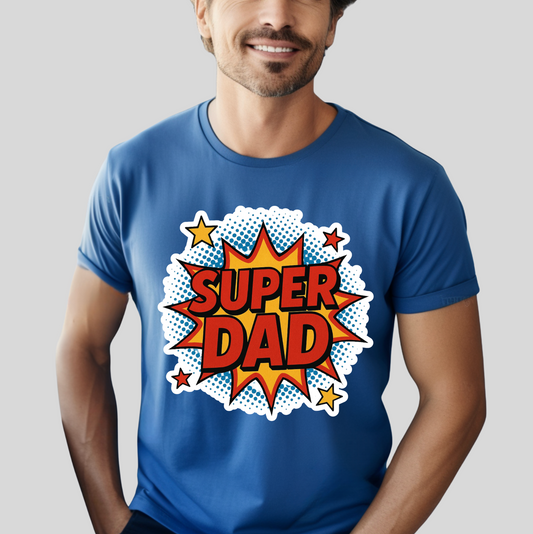 SUPER DAD HERO FATHER'S DAY T-SHIRT