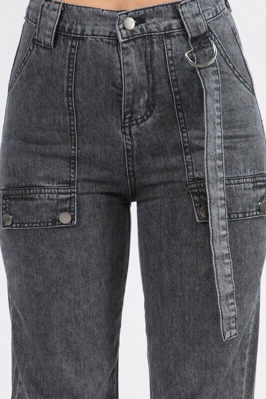 DENIM CARGO JOGGER
