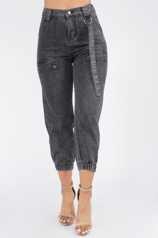 DENIM CARGO JOGGER