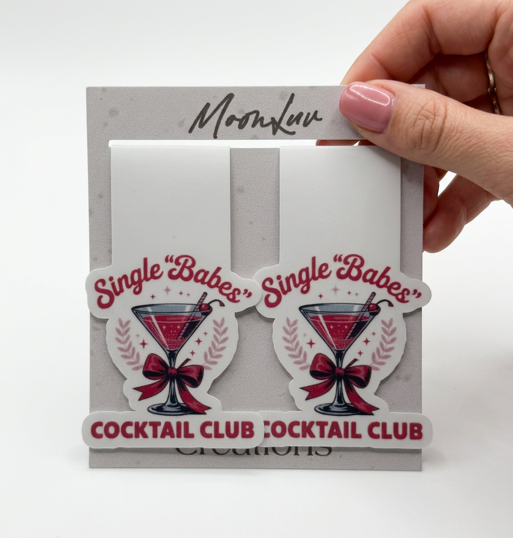 CUTE SINGLE BABES COCKTAIL CLUB MAGNET BOOKMARK
