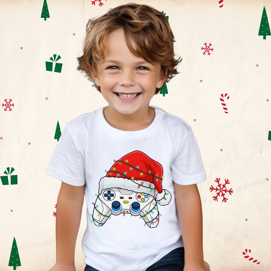 CHRISTMAS SANTA VIDEO CONTROLLER  T-SHIRT
