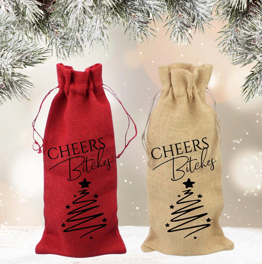 FUN CHRISTMAS WINE BAGS