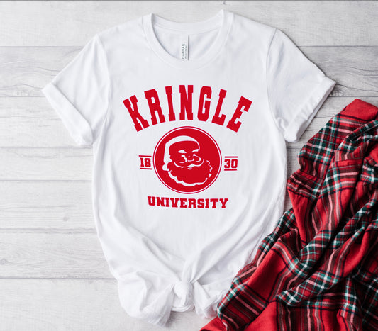 KRINGLE UNIVERSITY HOLIDAY T-SHIRT