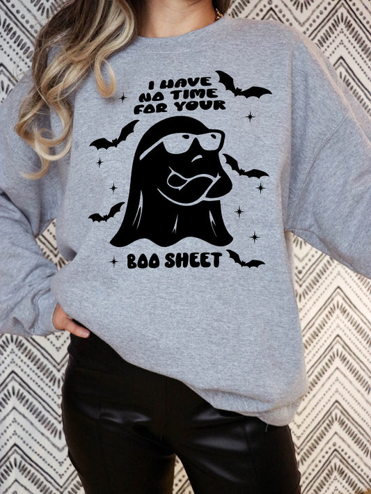 BOO SHEET HALLOWEEN SWEATSHIRT