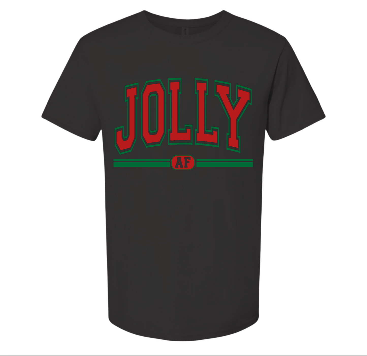 FUNNY JOLLY AF VARSITY T- SHIRT