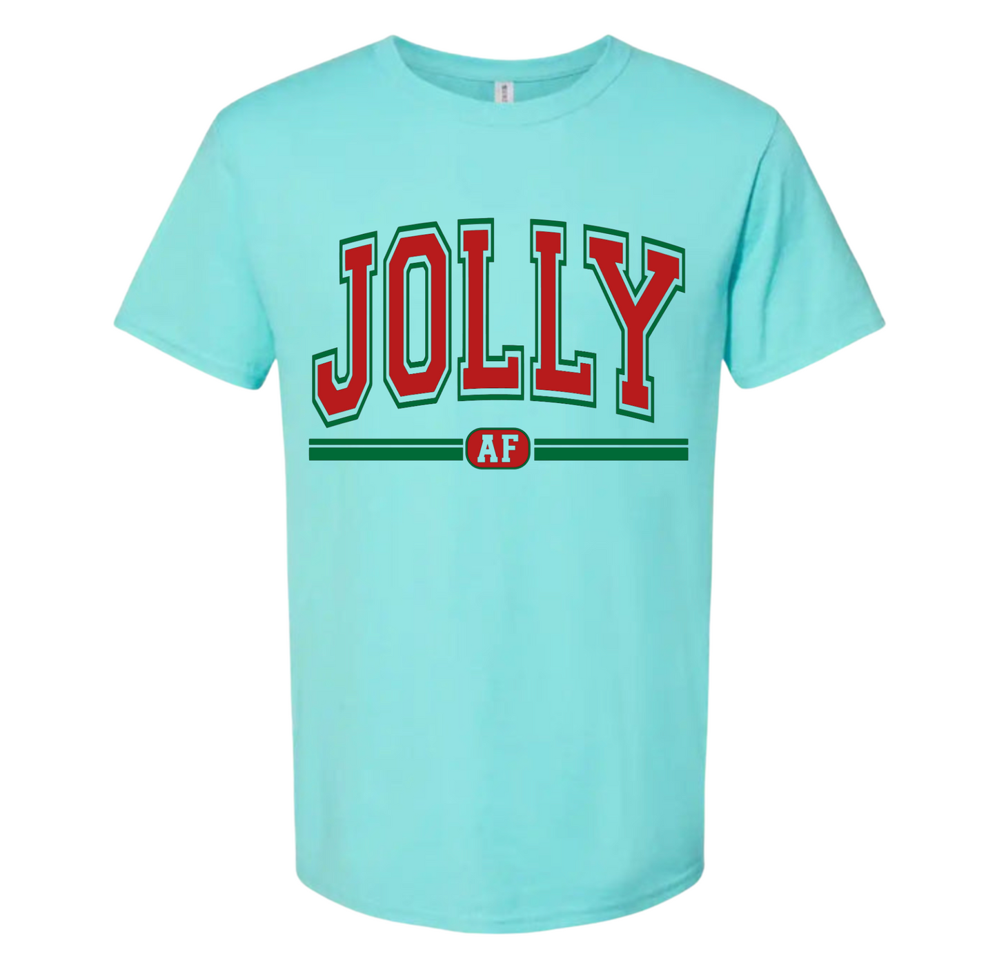 FUNNY JOLLY AF VARSITY T- SHIRT