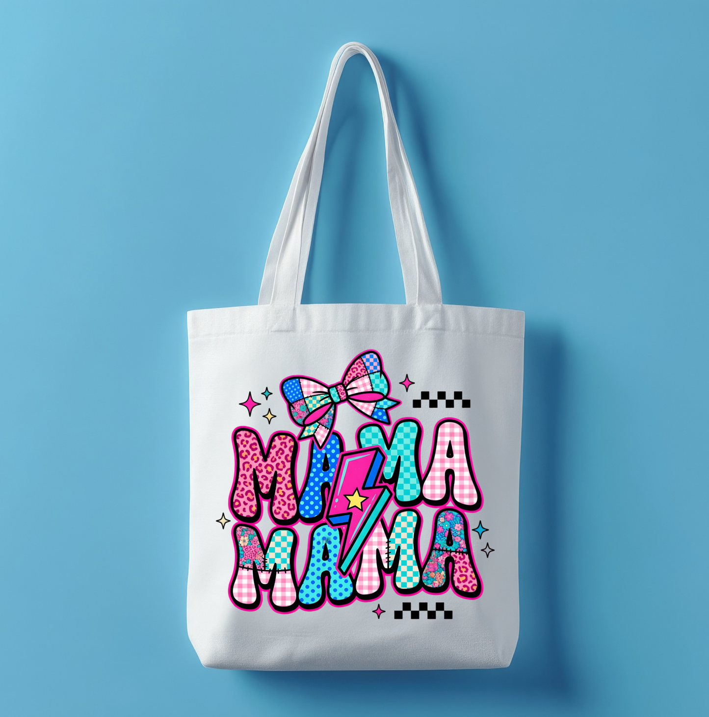 MAMA RETRO NATURAL CANVAS TOTE