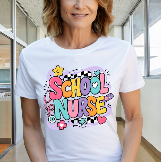 RETRO SCHOOL NURSE BACK TO SCHOOL T-SHIRT