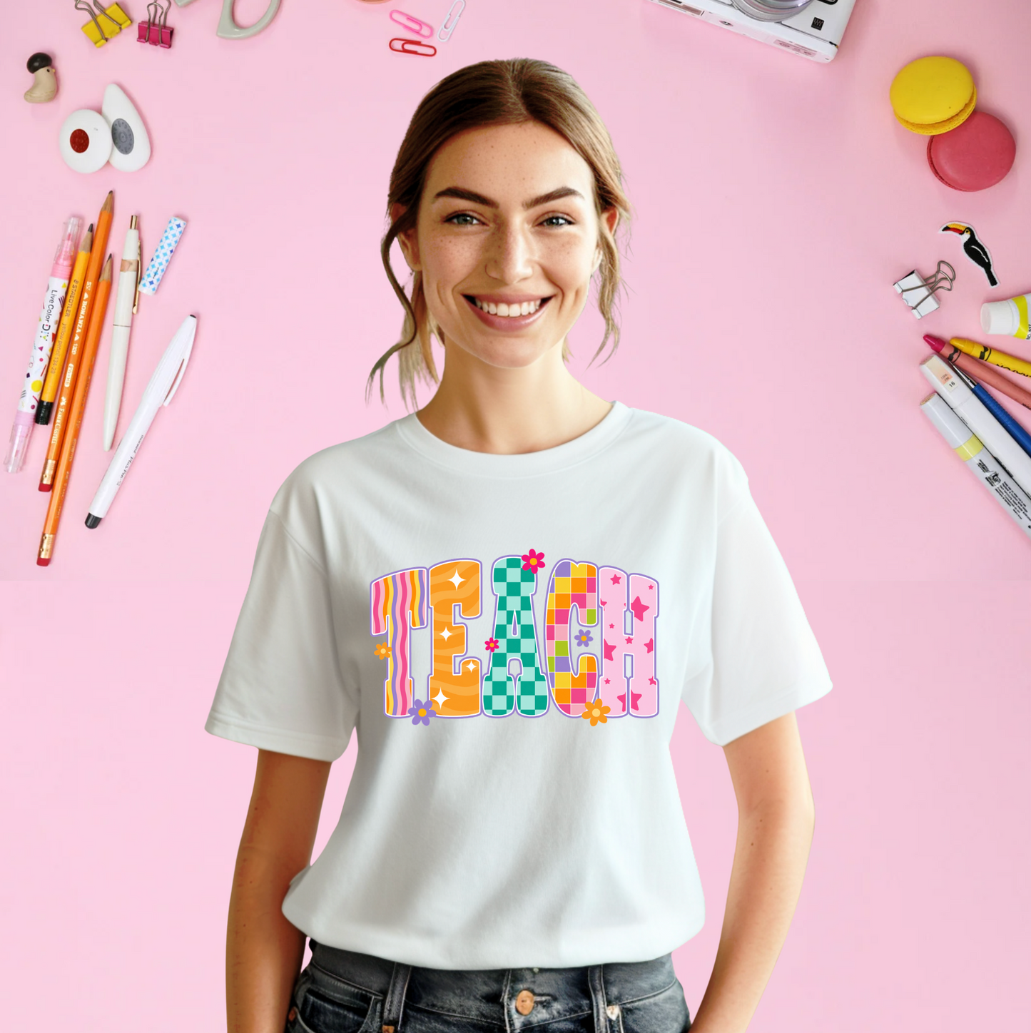 RETRO TEACH T-SHIRT