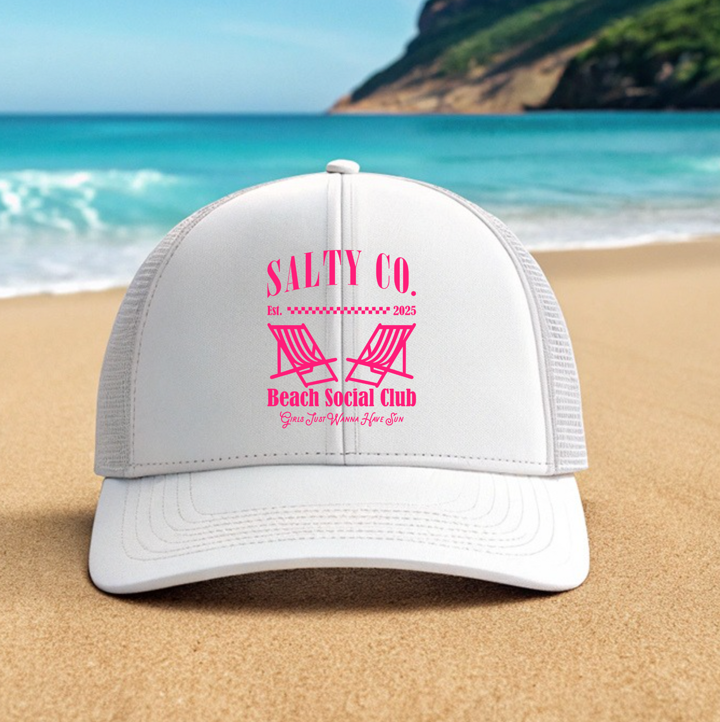 SALTY CO. BEACH SOCIAL CLUB TRUCKER HAT