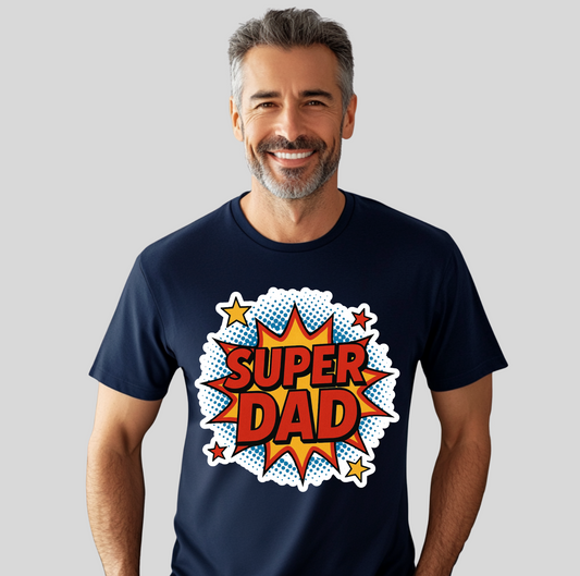 SUPER DAD HERO FATHER'S DAY T-SHIRT