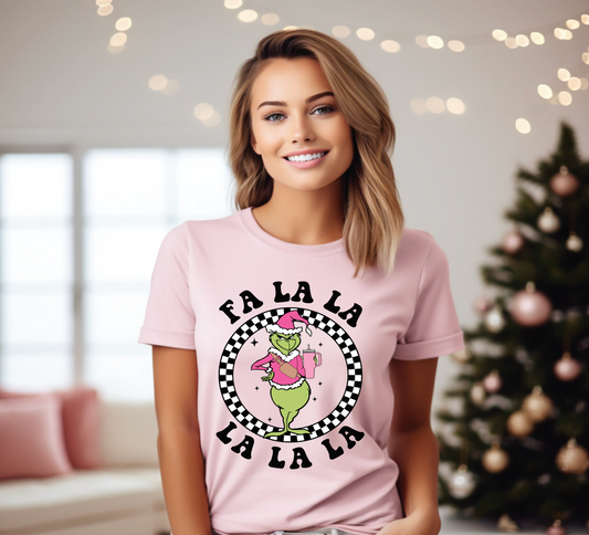 GRINCH FA LA LA LA LA HOLIDAY T- SHIRT