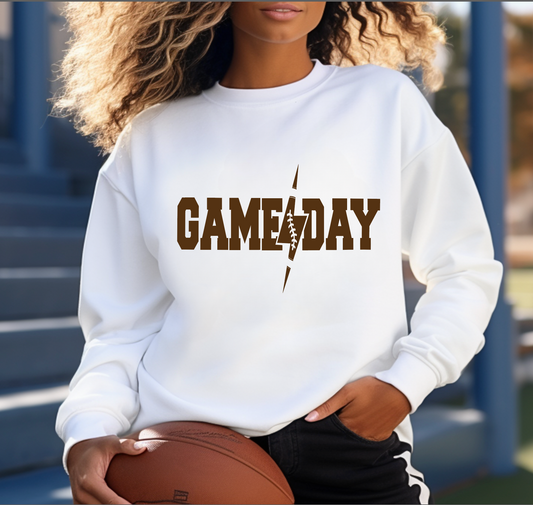 GAME DAY LIGHTING BOLT FOOTBALL SWEATSHIRT