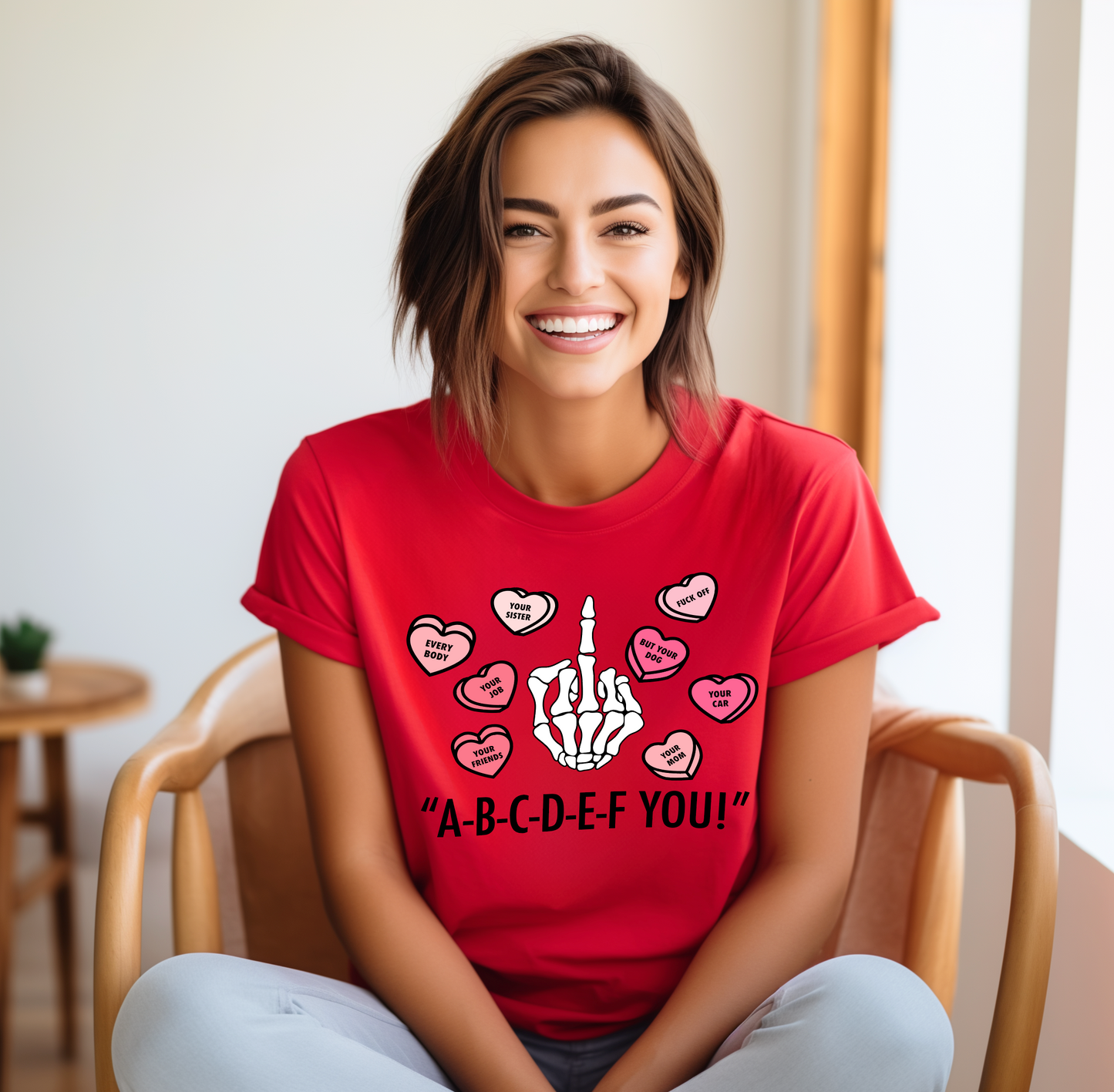 FUNNY "ABCDEFU" VALENTINE'S T SHIRT