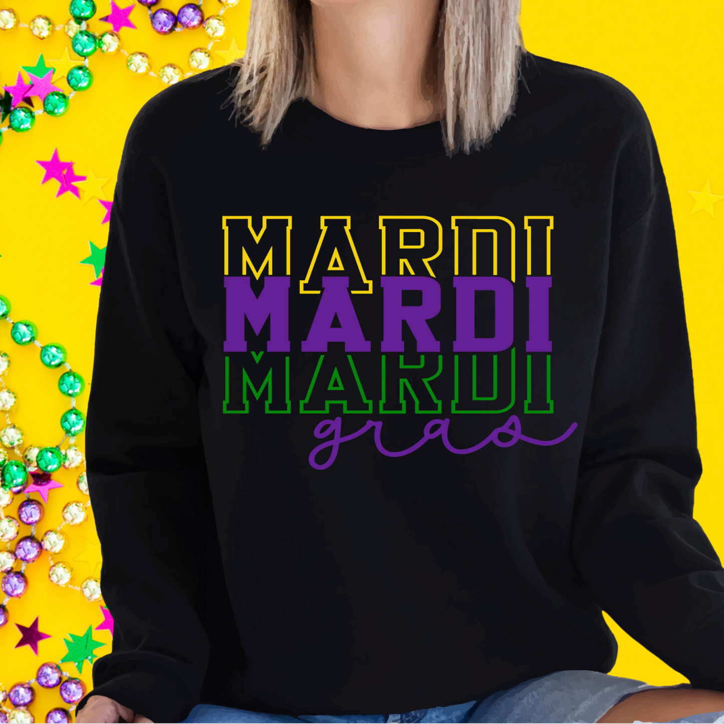 MARDI GRAS SWEATSHIRT