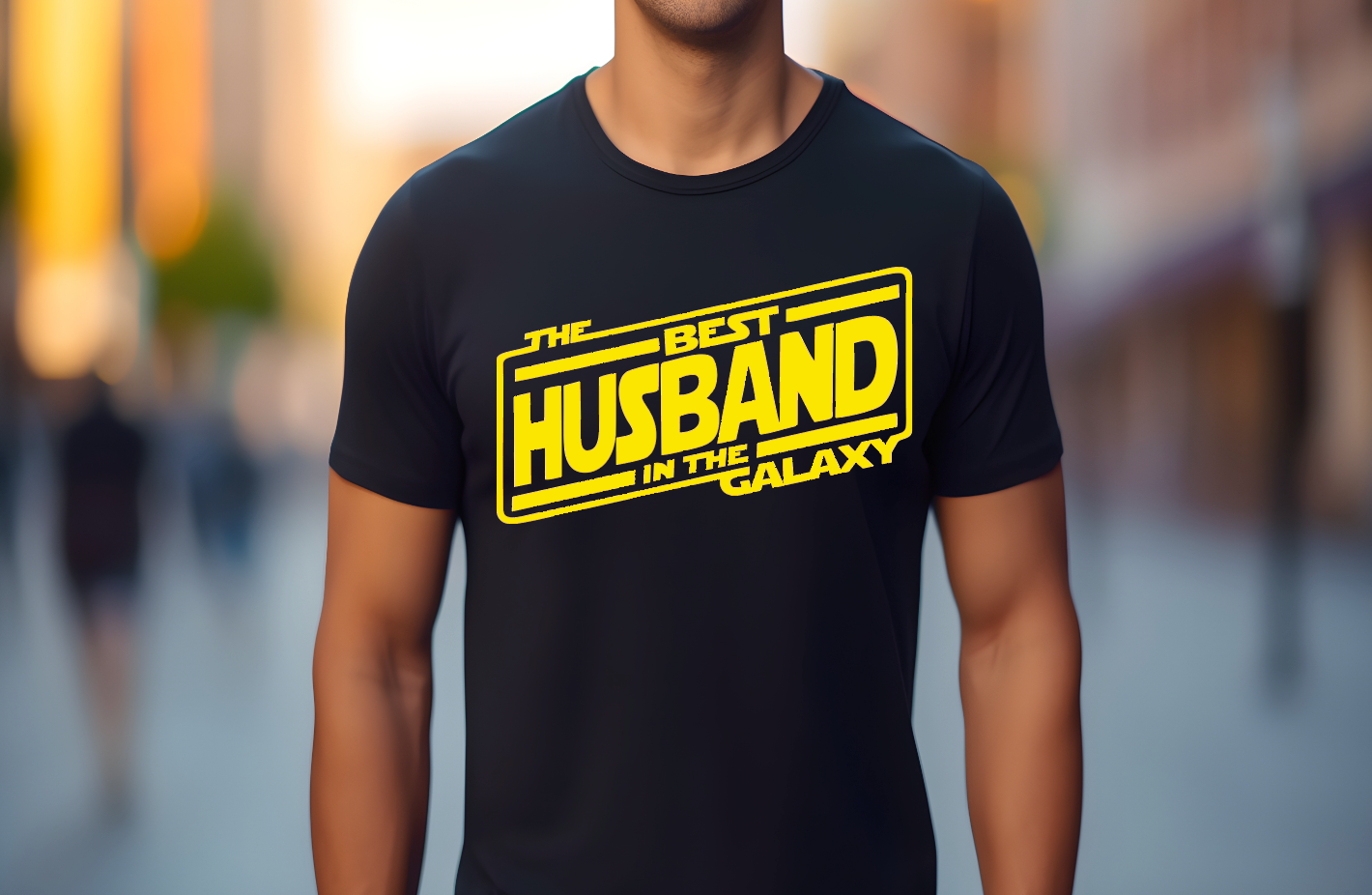 THE BEST HUSBAND IN THE GALAXY T- SHIRT