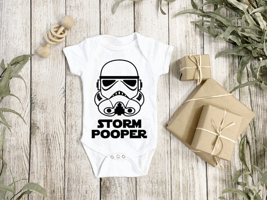 STORM POOPER BABY ONESIE