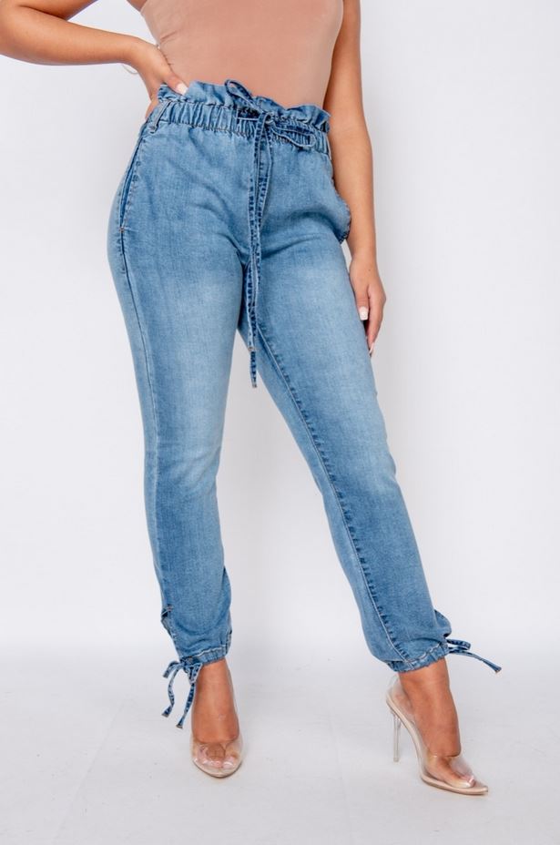 PARISIAN LEG TIE JOGGER JEAN