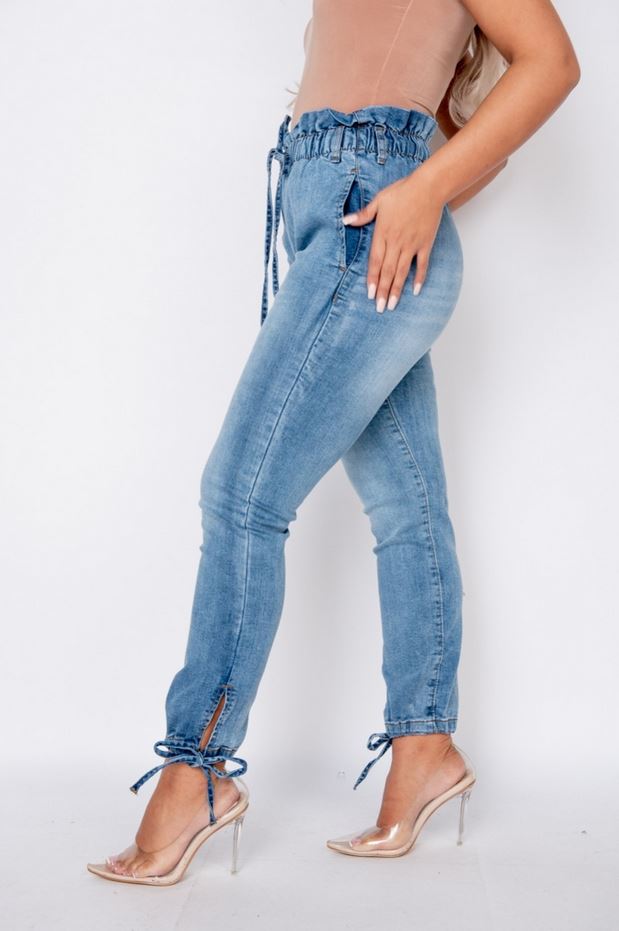 PARISIAN LEG TIE JOGGER JEAN