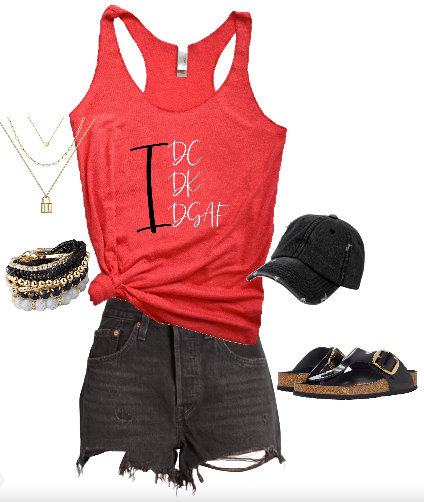 I DC...DK...DGAF Summer Tank Top