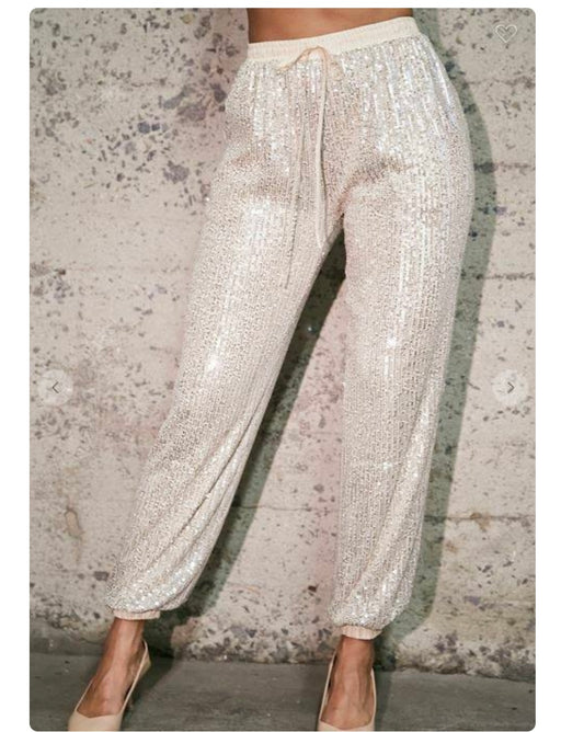 SEQUIN JOGGER PANT