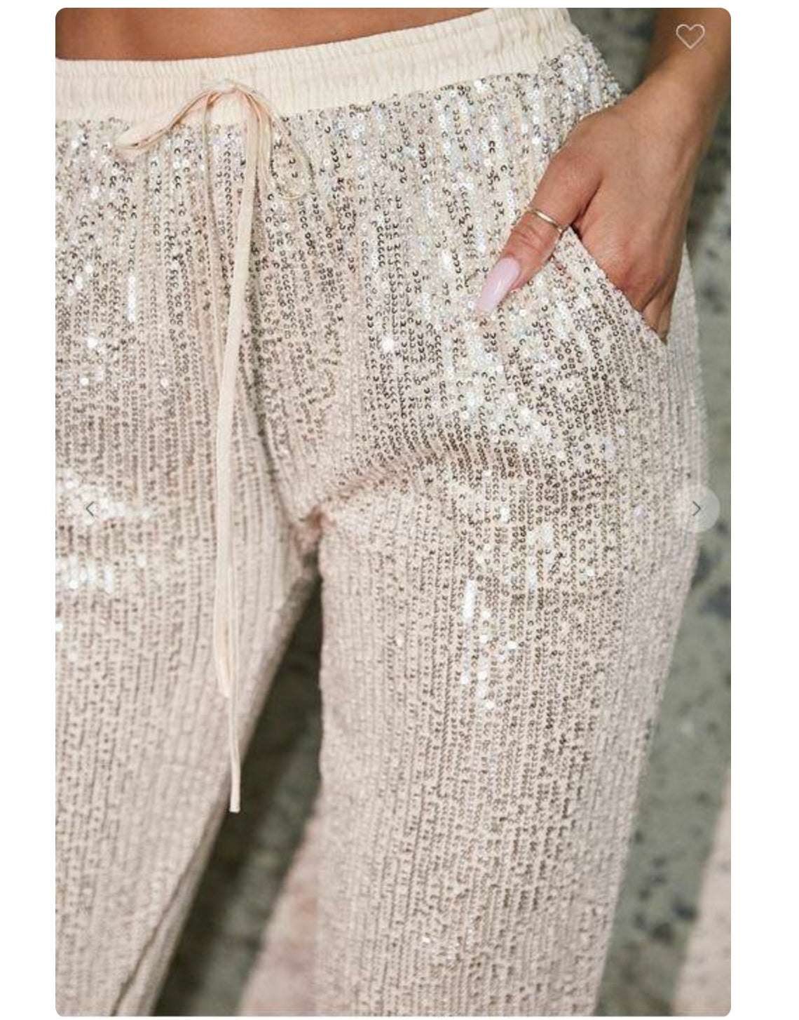 SEQUIN JOGGER PANT