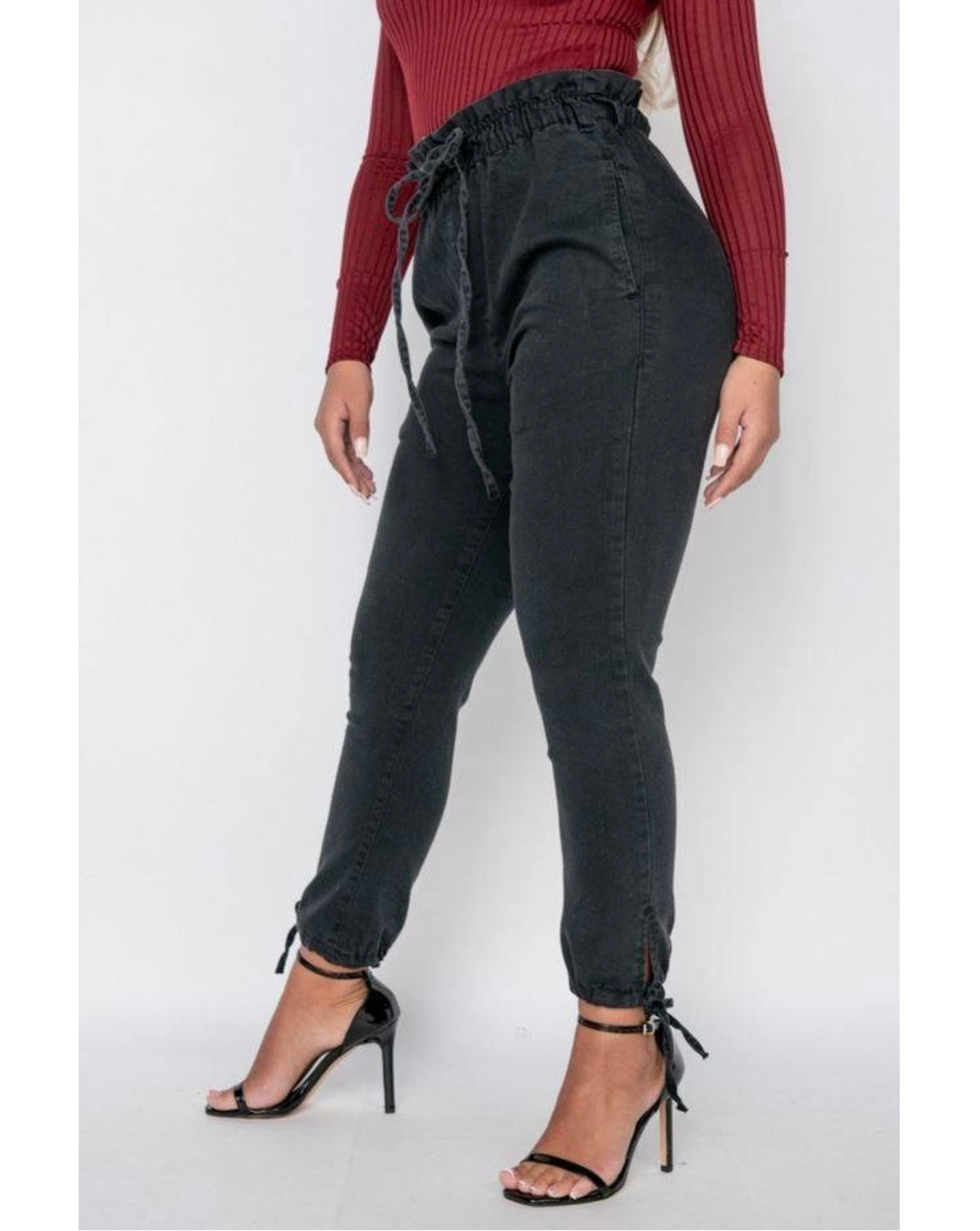 PARISIAN LEG TIE JOGGER JEAN